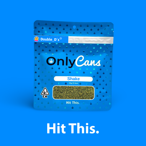 Case - OnlyCans - 14g Shake: Double_D's (Indica)