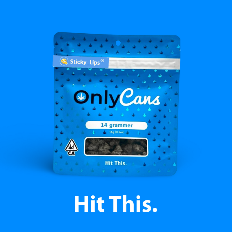 Case - OnlyCans - 14g Smalls: Sticky_Lips (Indica)