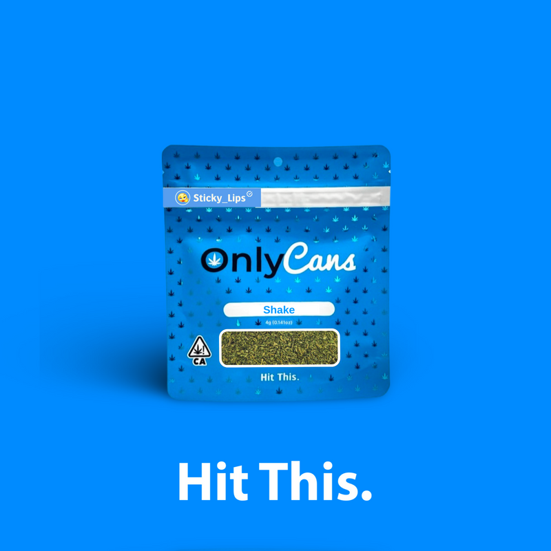 Case - OnlyCans - 4g Shake: Sticky_Lips (Indica)