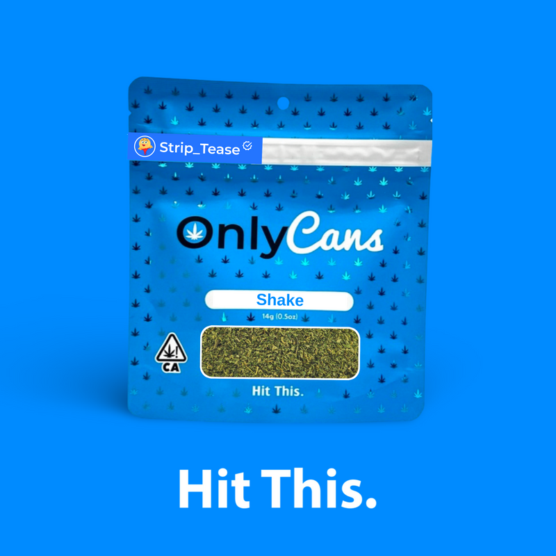 Case - OnlyCans - 14g Shake: Strip_Tease (Indica)