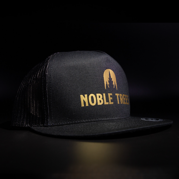 'Noble Trees' Trucker Snapback Hat - Flat Bill
