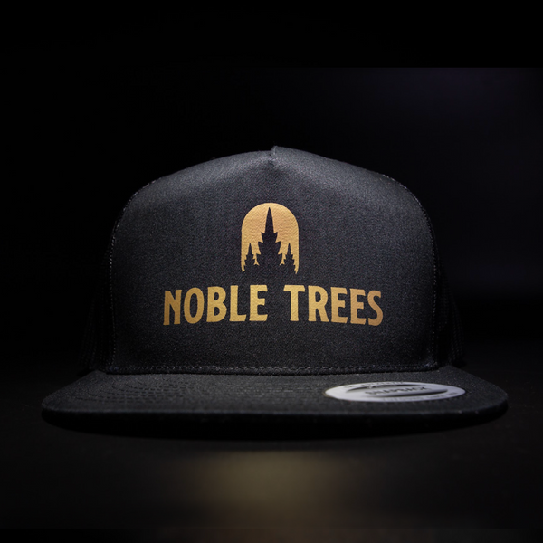 'Noble Trees' Trucker Snapback Hat - Flat Bill