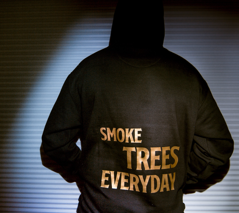 'Smoke Trees Everyday' Long Sleeve Classic Hoodie